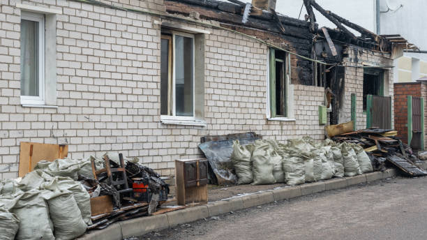 Professional Soot Cleanup technician working in Trenton, FL